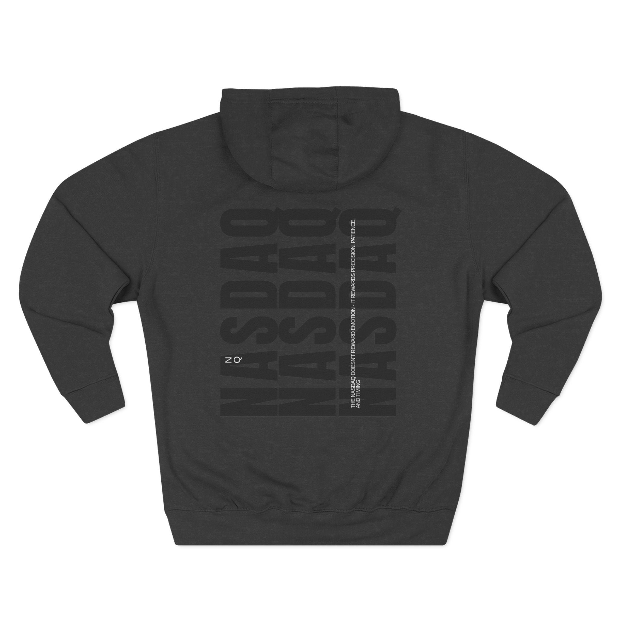 NASDAQ Repeat Logo Hoodie — Streetwear Tech Stock Market Pullover